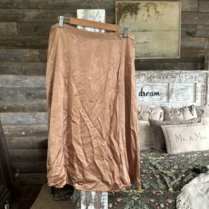 Fall ready silk skirt